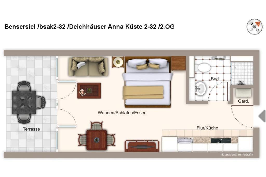 Deichhaeuser Anna Kueste Deichhaeuser Anna Kueste 2-32 Bensersiel Eksteriør billede